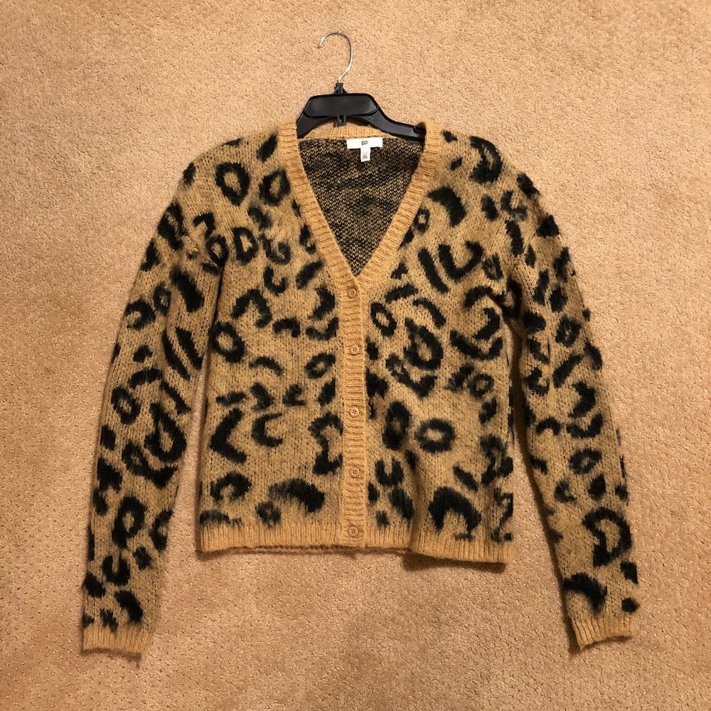 BP Nordstrom Leopard Cardigan